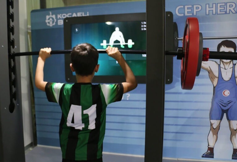 weight lifting exhibit