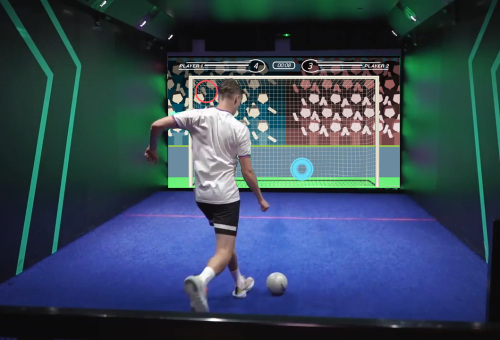 interactive football wall