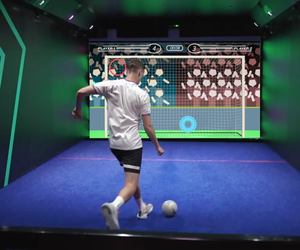 interactive football wall